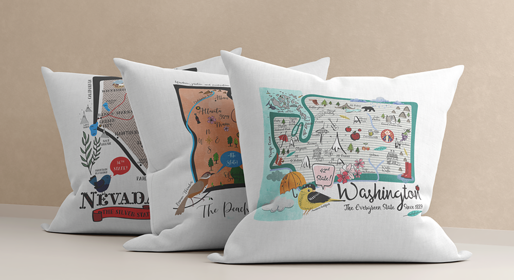 Gooseberry Designs pillow deal banner showing discounted throw pillows